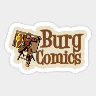 Burg Comics Logo Right Sticker